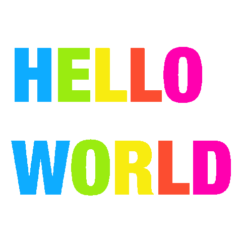 GIFont text colorful word gifont Sticker