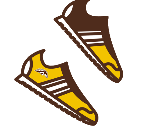 Shoes Running Sticker by WMU Alumni