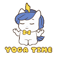 Inner Peace Relax Sticker by Brave Unicorn