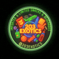 203EXOTICSNACKS neon drinks snacks mall GIF
