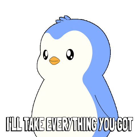 Give Credit Card Sticker by Pudgy Penguins