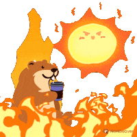 Melting Coffee Time Sticker by WorkBeaver