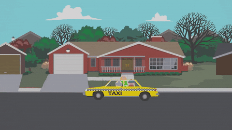 home taxi GIF by South Park 