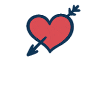Heart Love Sticker by Polka Dot Wedding