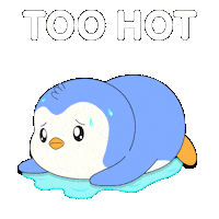 Summer Warning Sticker by Pudgy Penguins