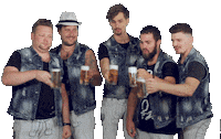 stockhiatla music party beer boys Sticker