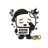 Sleepy Good Night Sticker by ZTIKIX