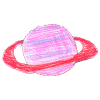 Pink Planet Sticker by HARIBO Deutschland