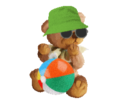 Teddy Bears Summer Sticker