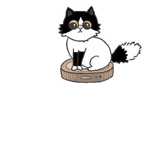 Tuxedo Cat Sticker by mydoodlesateme