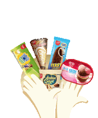 happy icecream Sticker by Unilever Indonesia