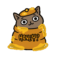 Bee Honey Sticker by Cat and Cat Comics