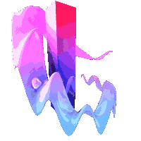 3D Wave Sticker by Vince Mckelvie