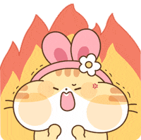 Lookiivn love cat cartoon hello GIF