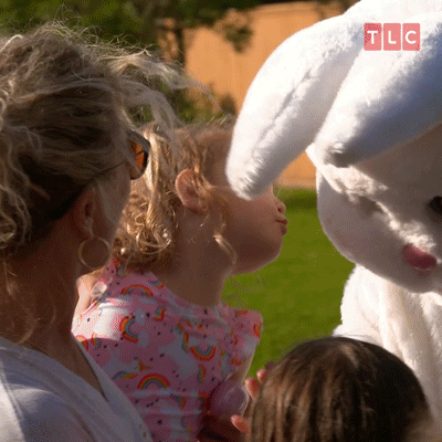 Easter Bunny Kiss GIF by TLC