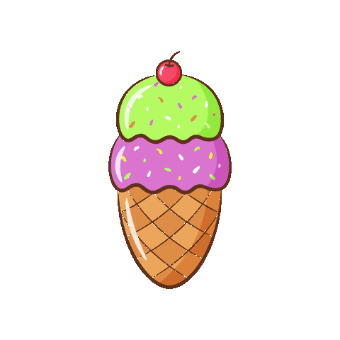 Learn Ice Cream Sticker
