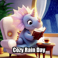 Relaxing Rainy Day GIF by Divineasaur