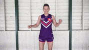 Fist Pump Janelle GIF by Fremantle Dockers