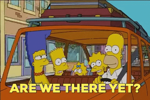 vib-bandicoot183 giphygifmaker the simpsons are we there yet GIF