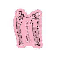 Art Pink Sticker by Kuudes