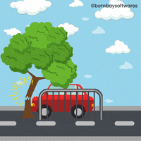 Car Crash GIF by Bombay Softwares