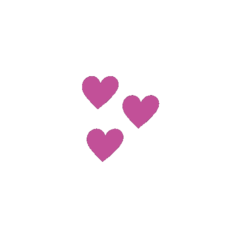 misskimmyskreations love heart hearts three hearts Sticker