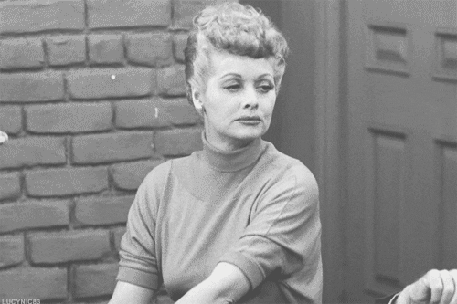 sticking out i love lucy GIF