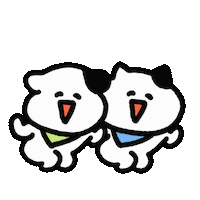 Cat Dog Sticker by soconsocon