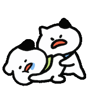 Cat Dog Sticker by soconsocon