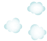 Eat My Dust Clouds Sticker by Karl Kratz