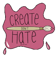 moreth4nwords art paint creatives no hate Sticker
