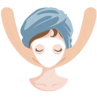 hellocalmwaters beauty relax skin zzz Sticker