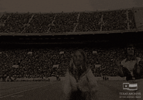 college football cheer GIF by Texas Archive of the Moving Image