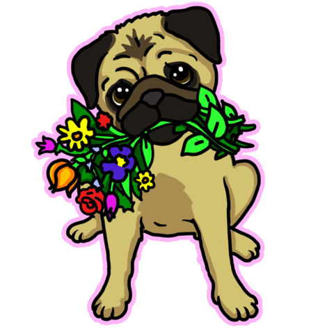 Dog Puppy Sticker by Livia Farkas @ urban:eve