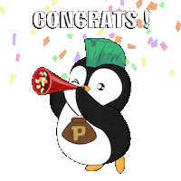 Celebrate Happy Birthday Sticker by Pudgy Penguins