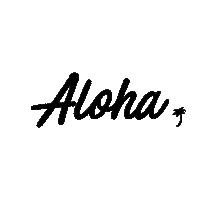 Palm Tree Hello Sticker by Local Motion Hawaii