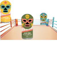 Pro Wrestling Sticker by Harmon's Non-Alc Craft Beer