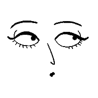 sarafratini no crazy nope eyes Sticker