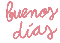 Pink Buenos Dias Sticker by donatello
