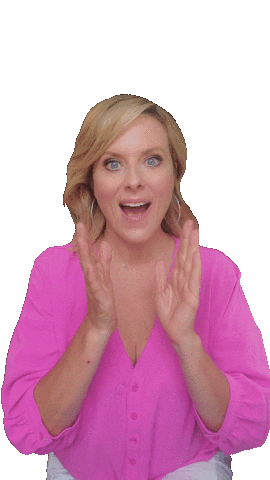 kerryhbarrett happy woman clapping applause Sticker