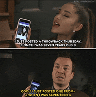 ariana grande celebs GIF by The Tonight Show Starring Jimmy Fallon