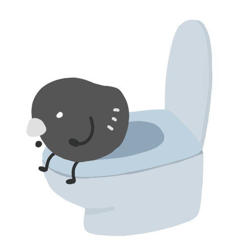 WeirdoStudio giphyupload toilet raven crow Sticker