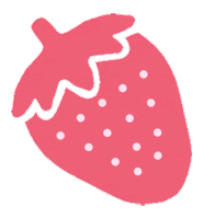 binnybun pink red strawberry ichigoro Sticker