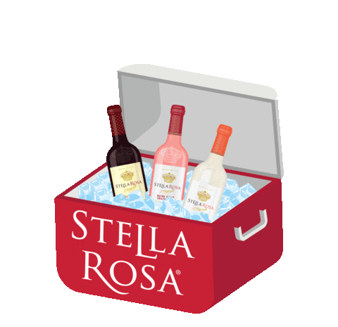 Wine Cooler Sticker by Stella Rosa Wines