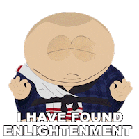 Cartman Namaste Sticker by South Park