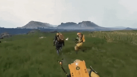 WalkyZ giphygifmaker death stranding hideo kojima loosing package GIF