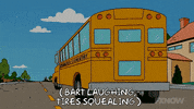 Episode 1 Bus GIF by The Simpsons