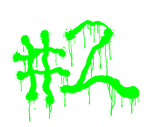 davideminciaroni giphyupload grunge spray number Sticker