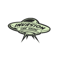 InvasionCarShow dallas ufo invasion flyingsaucer Sticker