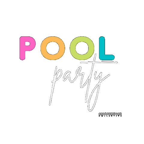Pool Party Summer Sticker by Commonspace Collective